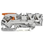 WAGO ELETTRONICA - Morsetto passante per 3 conduttori.con leva e Push-in CAGE CLAMP®.6 mm².grigio