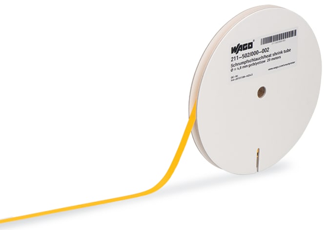 WAGO ELETTRONICA - Guaina retrattile.per Smart Printer.Diametro non ristretto: 4,8 mm.giallo 211-502/000-002