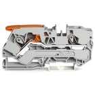 WAGO ELETTRONICA - Morsetto passante per 2 conduttori.con leva e Push-in CAGE CLAMP®.10 mm².grigio