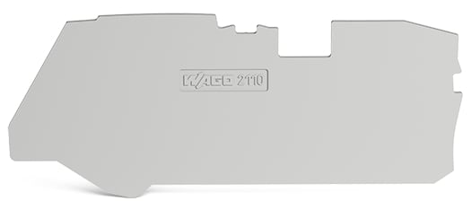 WAGO ELETTRONICA - Piastra terminale e intermedia.spessore 1 mm.grigio
