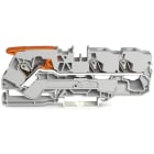 WAGO ELETTRONICA - Morsetto passante per 3 conduttori.con leva e Push-in CAGE CLAMP®.10 mm².grigio
