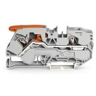 WAGO ELETTRONICA - Morsetto passante per 2 conduttori.con leva e Push-in CAGE CLAMP®.16 mm².grigio