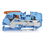 WAGO ELETTRONICA - Morsetto passante per 2 conduttori.con leva e Push-in CAGE CLAMP®.16 mm².blu