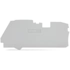 WAGO ELETTRONICA - Piastra terminale e intermedia.spessore 1 mm.grigio