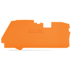 WAGO ELETTRONICA - Piastra terminale e intermedia.spessore 1 mm.arancione 2116-1292