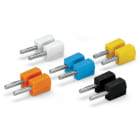 WAGO ELETTRONICA - Spina a banana.per presa da 4 mm Ø.vari colori.arancione