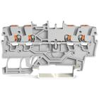 WAGO ELETTRONICA - Morsetto passante per 4 conduttori.con pulsante.1 mm².grigio