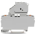 WAGO ELETTRONICA - Morsetto con fusibile per 2 conduttori.con portafusibile pivotante.e piastra terminale.grigio