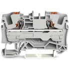 WAGO ELETTRONICA - Morsetto passante per 2 conduttori.con pulsante.6 mm².grigio