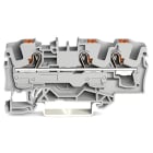 WAGO ELETTRONICA - Morsetto passante per 3 conduttori.con pulsante.6 mm².grigio