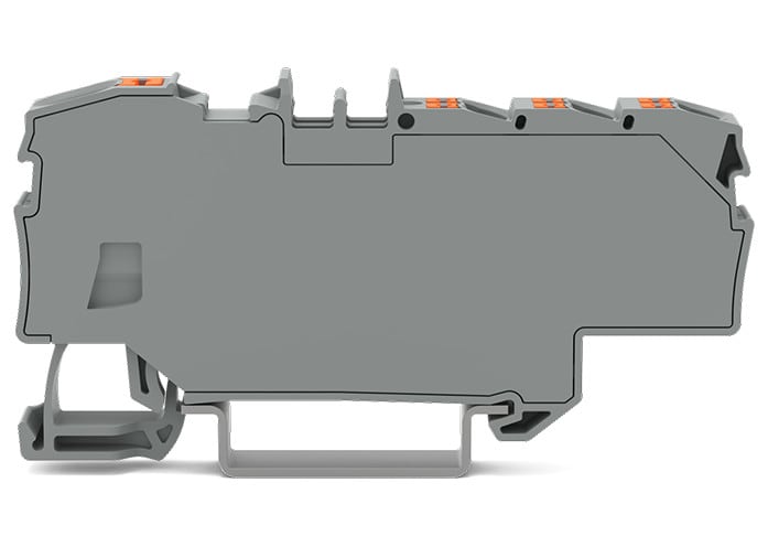 WAGO ELETTRONICA - Morsetto di distribuzione.con pulsante.1 x 6 mm² / 6 x 1,5 mm².grigio