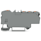 WAGO ELETTRONICA - Morsetto di distribuzione.con pulsante.1 x 6 mm² / 6 x 1,5 mm².grigio