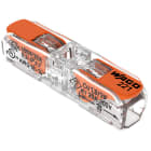 WAGO ELETTRONICA - per tutti i tipi di conduttore.max. 4 mm².2 conduttori.trasparente