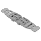 WAGO ELETTRONICA - Supporto di montaggio con piastra antistrappo.2 poli.per connettore di giunzione in linea con leva.grigio