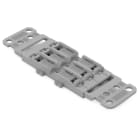 WAGO ELETTRONICA - Supporto di montaggio con piastra antistrappo.3 poli.per connettore di giunzione in linea con leva.grigio