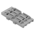 WAGO ELETTRONICA - Supporto di montaggio.3 poli.per connettore di giunzione in linea con leva.grigio