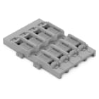 WAGO ELETTRONICA - Supporto di montaggio.4 poli.per connettore di giunzione in linea con leva.grigio