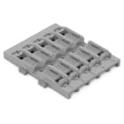 WAGO ELETTRONICA - Supporto di montaggio.5 poli.per connettore di giunzione in linea con leva.grigio