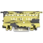 WAGO ELETTRONICA - Supporto di montaggio.Serie 221 - 4 mm².per montaggio su guida DIN-35/montaggio a vite.grigio scuro-giallo 221-500/000-053