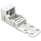 WAGO ELETTRONICA - Supporto di montaggio.per morsetti per 2 conduttori.Serie 221 - 4 mm².bianco