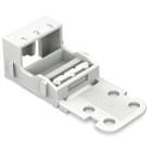 WAGO ELETTRONICA - Supporto di montaggio.per morsetti per 3 conduttori.Serie 221 - 4 mm².bianco