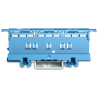 WAGO ELETTRONICA - Supporto di montaggio.Serie 221 - 6 mm².per montaggio su guida DIN-35/montaggio a vite.blu