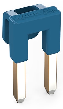 WAGO ELETTRONICA - Ponticello.per ingresso del conduttore.2 poli.blu