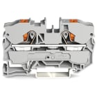 WAGO ELETTRONICA - Morsetto passante per 2 conduttori.con pulsante.10 mm².grigio