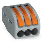 WAGO ELETTRONICA - Connettore di giunzione CLASSIC.per tutti i tipi di conduttore.max. 4 mm².grigio 222-413