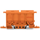WAGO ELETTRONICA - Supporto di montaggio.Serie 222.per montaggio su guida DIN-35/montaggio a vite.arancione