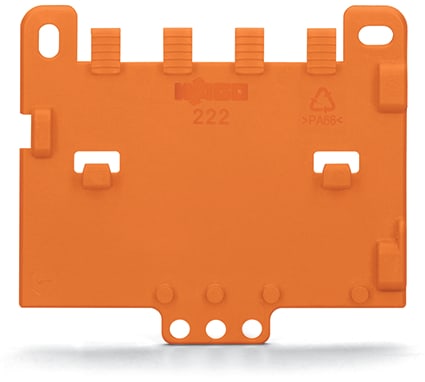 WAGO ELETTRONICA - Piastrina antistrappo.per supporto di montaggio.Serie 221 o 222, da innestare a scatto