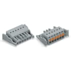 WAGO ELETTRONICA - Spina femmina per 1 conduttore.pulsante.Push-in CAGE CLAMP®.grigio