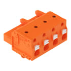 WAGO ELETTRONICA - Spina femmina per 1 conduttore.pulsante.Push-in CAGE CLAMP®.arancione