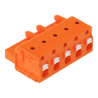 WAGO ELETTRONICA - Spina femmina per 1 conduttore.pulsante.Push-in CAGE CLAMP®.arancione 2231-705/026-000