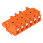 WAGO ELETTRONICA - Spina femmina per 1 conduttore.pulsante.Push-in CAGE CLAMP®.arancione