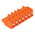 WAGO ELETTRONICA - Spina femmina per 1 conduttore.pulsante.Push-in CAGE CLAMP®.arancione