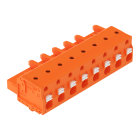 WAGO ELETTRONICA - Spina femmina per 1 conduttore.pulsante.Push-in CAGE CLAMP®.arancione