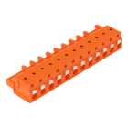 WAGO ELETTRONICA - Spina femmina per 1 conduttore.pulsante.Push-in CAGE CLAMP®.arancione