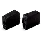 WAGO ELETTRONICA - Connettore per illuminazione.pulsante lato lampada.Lato lampada: per tutti i tipi di conduttore.nero