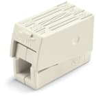 WAGO ELETTRONICA - Connettore per illuminazione per 2 conduttori.pulsante lato lampada.Lato lampada: per tutti i tipi di conduttore.bianco