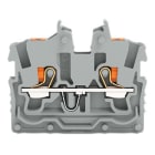 WAGO ELETTRONICA - Morsetto miniaturizzato passante per 2 conduttori.con pulsante.1 mm².grigio
