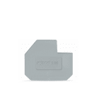 WAGO ELETTRONICA - Piastra terminale.per 400 V, dimensioni di taglio L1.spessore 1,5 mm.grigio