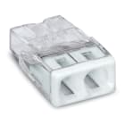 WAGO ELETTRONICA - Connettore di giunzione COMPACT.per conduttori rigidi.max. 2,5 mm².trasparente