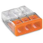 WAGO ELETTRONICA - Connettore di giunzione COMPACT.per conduttori rigidi.max. 2,5 mm²