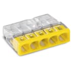 WAGO ELETTRONICA - Connettore di giunzione COMPACT.per conduttori rigidi.max. 2,5 mm².trasparente