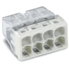 WAGO ELETTRONICA - Connettore di giunzione COMPACT.per conduttori rigidi.max. 2,5 mm².trasparente