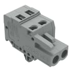 WAGO ELETTRONICA - Spina femmina per 1 conduttore.CAGE CLAMP®.2,5 mm².grigio
