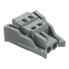 WAGO ELETTRONICA - Spina femmina per 1 conduttore.CAGE CLAMP®.2,5 mm².grigio 231-102/037-000