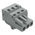 WAGO ELETTRONICA - Spina femmina per 1 conduttore.CAGE CLAMP®.2,5 mm².grigio
