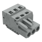 WAGO ELETTRONICA - Spina femmina per 1 conduttore.CAGE CLAMP®.2,5 mm².grigio